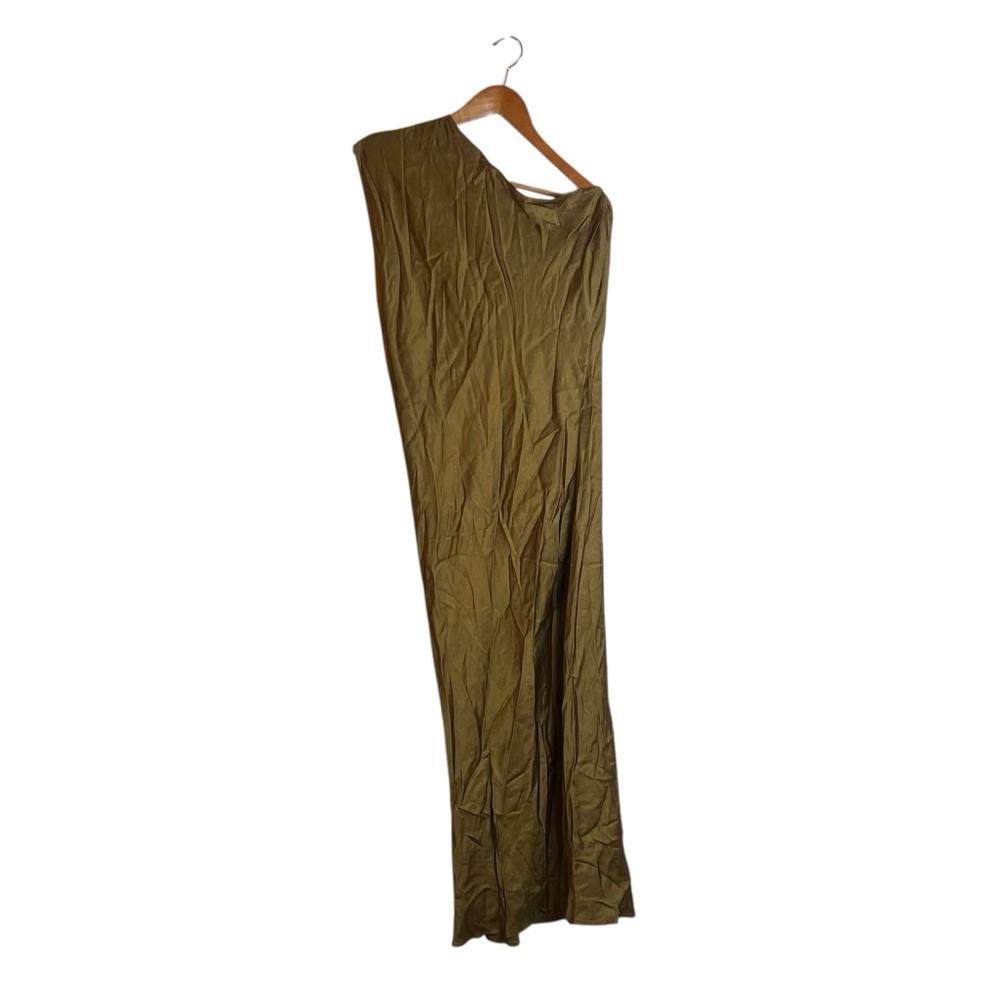 NWT Zara brown satin slip dress. Size medium